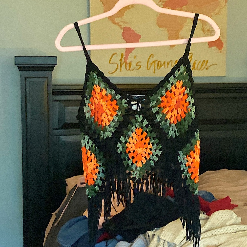 Knitted summer tank top
